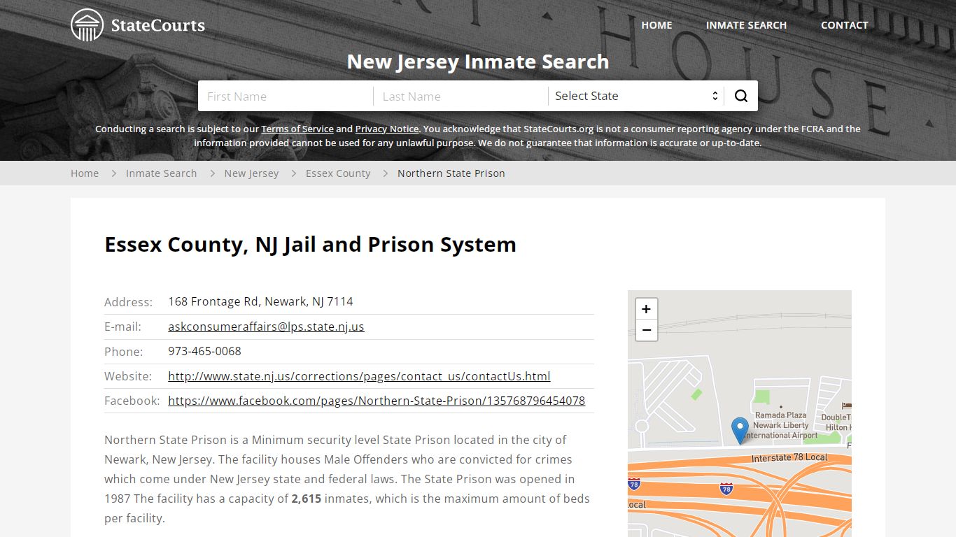 Northern State Prison Inmate Records Search, New Jersey ...