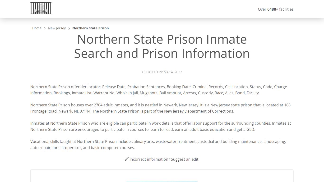 Northern State Prison Inmate Search, Visitation, Phone no ...